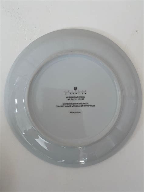 givenchy set of 4 porcelain dessert plates|Givenchy .